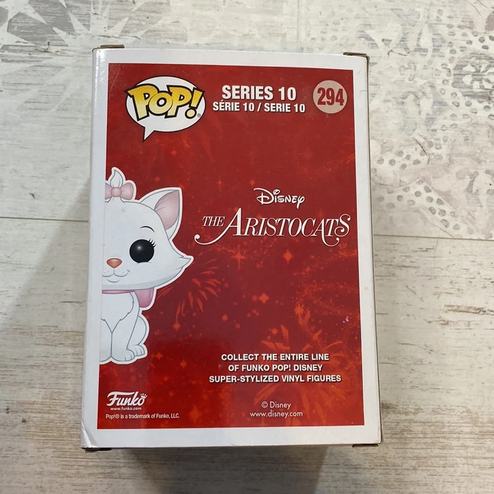 Funko Pop Flocked Marie #294 Disney Exclusive Figure - Picture 9 of 12